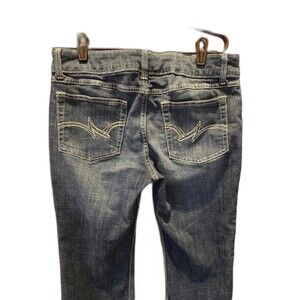 Wrangler Womens Jeans Bootcut Size 11 Hemmed 29 inch Inseam Detailed Stitching